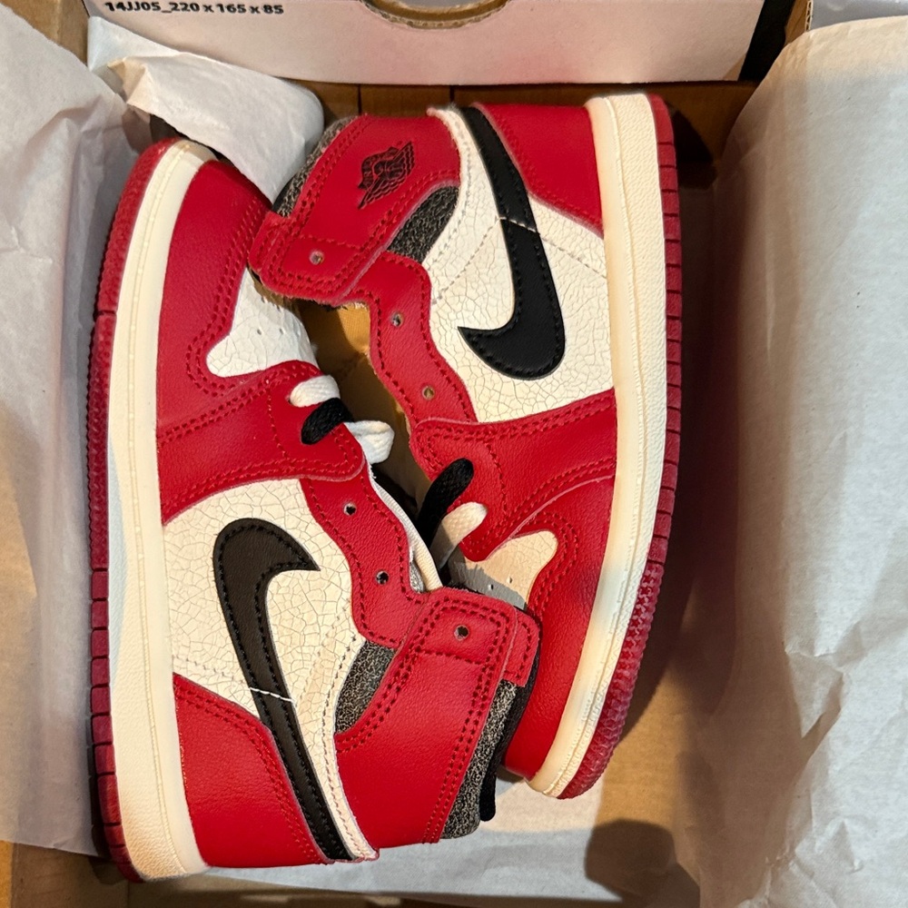 Nike Red and White Kids' Sneakers